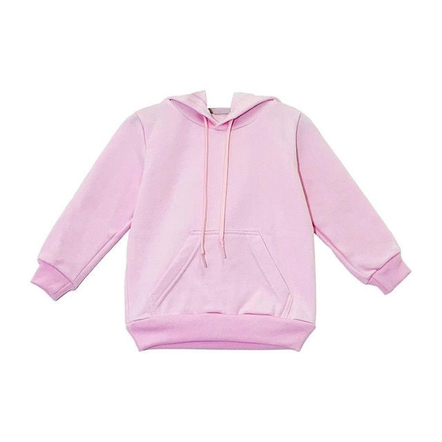 Moletom Aveloz Infantil Canguru Básico Rosa